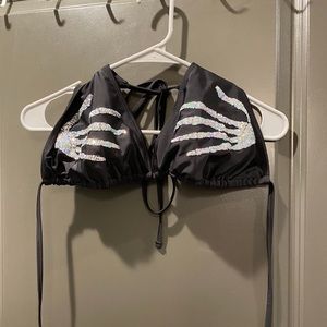 Skeleton hands bikini top - NEVER WORN